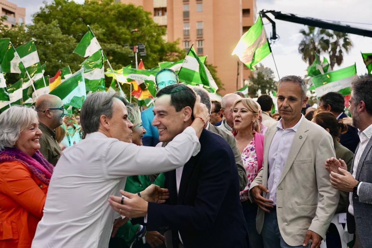 Cierre de campaña de Juanma Moreno, candidato del PP a la presidencia de la Junta de Andalucía, en Málaga