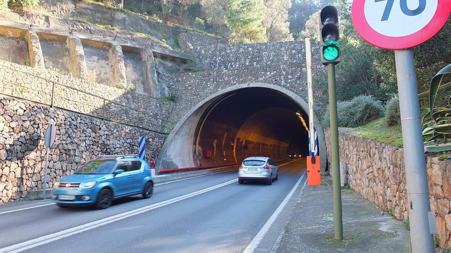 Cortes de tráfico en Mallorca: el túnel de Sóller cierra durante cuatro noches por tareas de mantenimiento