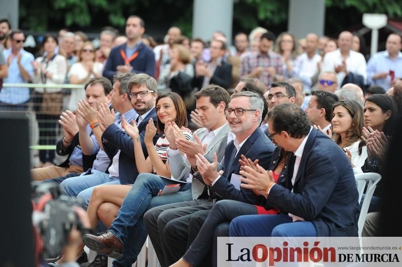 Albert Rivera, líder de Ciudadanos, en Murcia