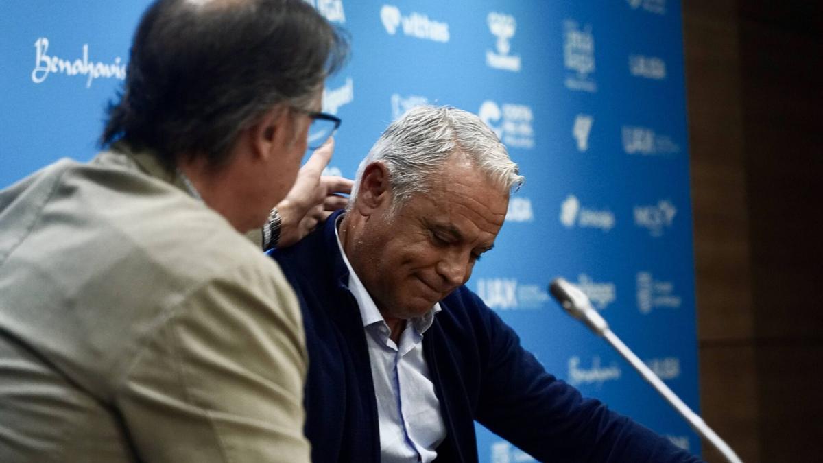 Despedida de Sergio Pellicer como entrenador del Málaga CF