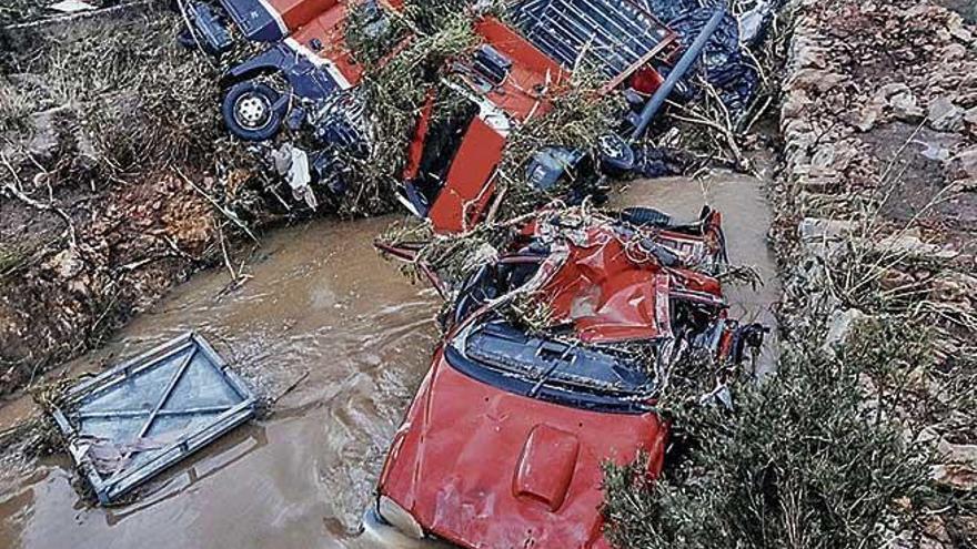 Sant Llorenç a la mañana siguiente de la tragedia.