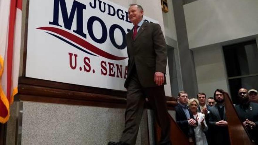 El republicà Roy Moore, dimarts a la nit després de conèixer el resultat de les eleccions a Alabama.