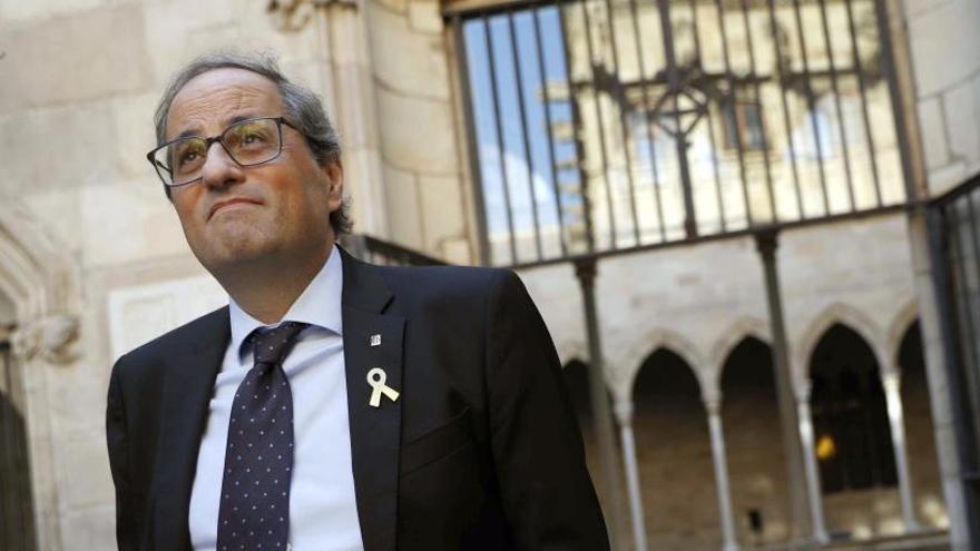 Quim torra al Palau de la Generalitat