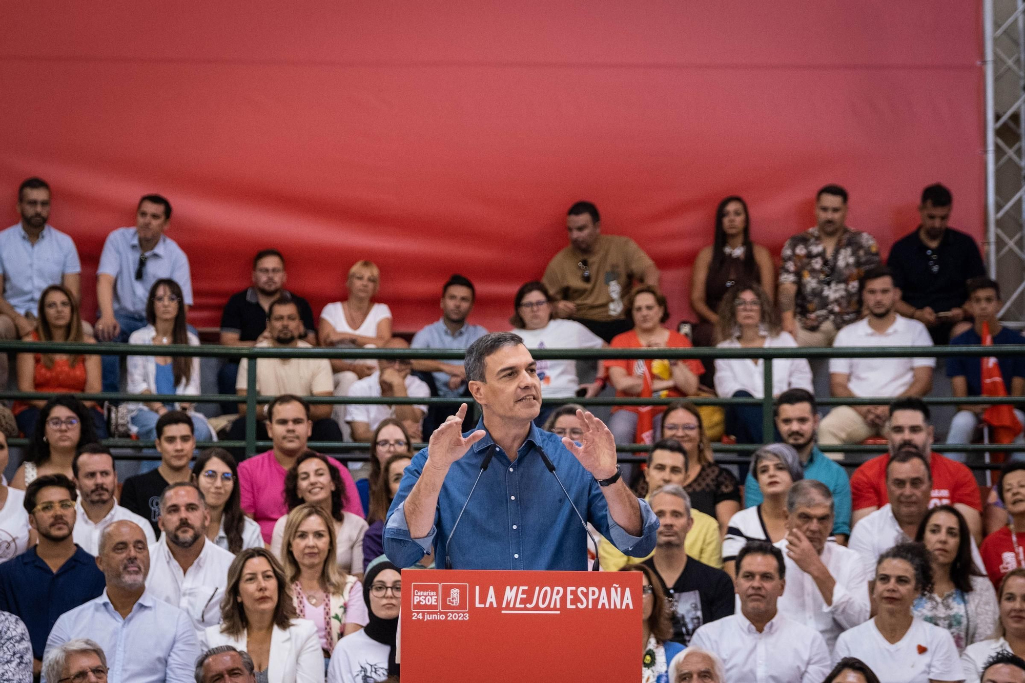 Mitin de Pedro Sánchez en Tenerife