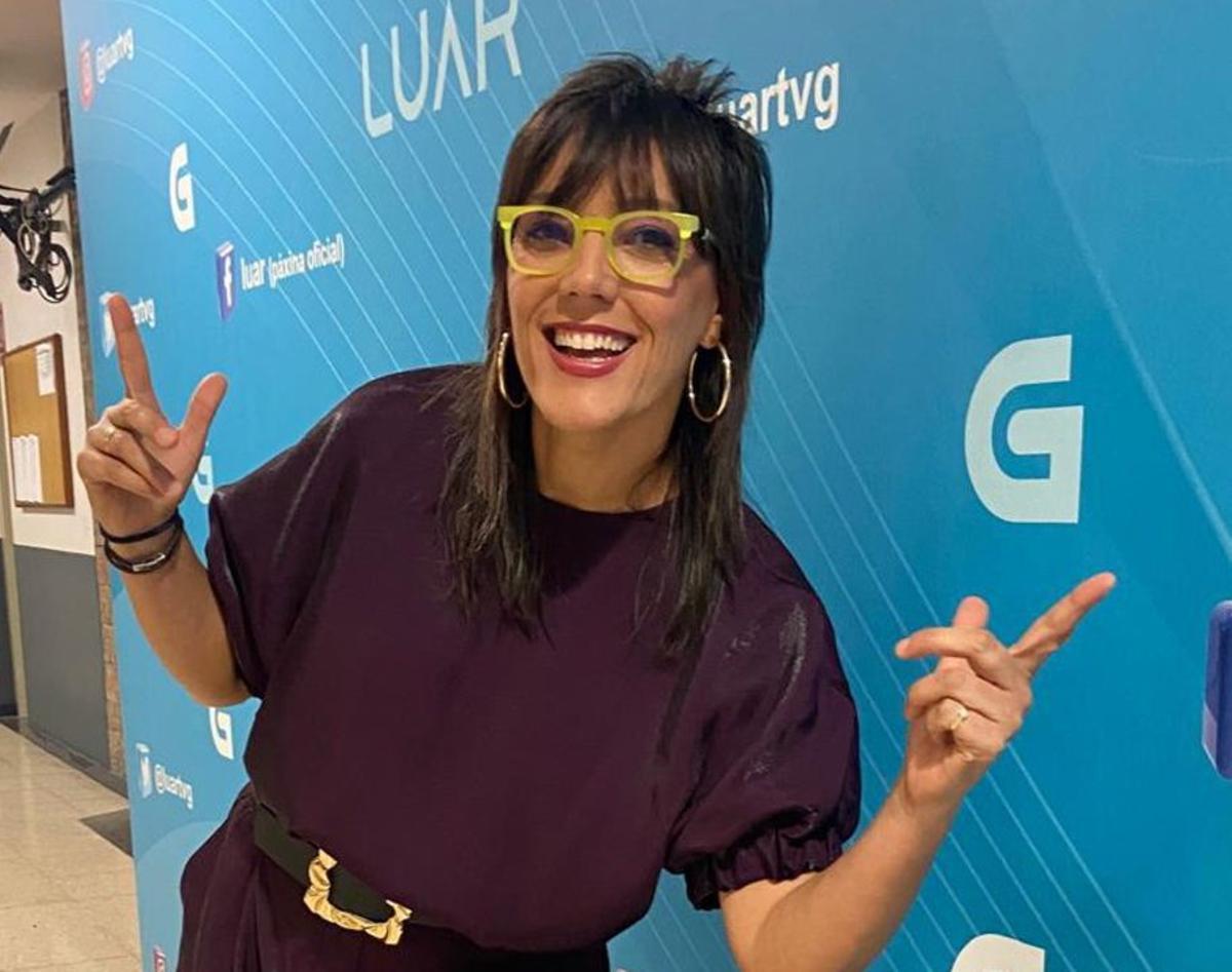 Nuria Lorenzo, 
en la TVG.