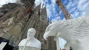 Figuras del tetramorfo de la Sagrada Família de Barcelona