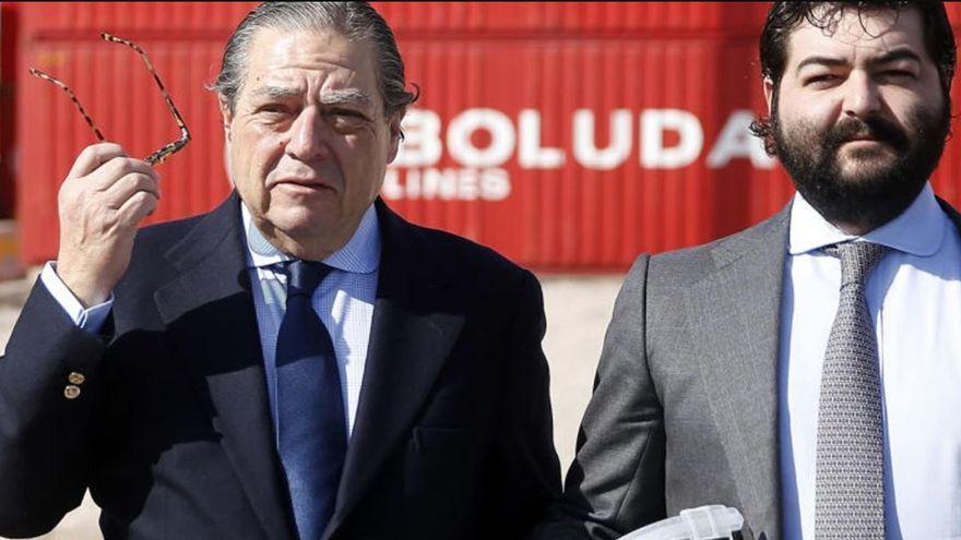 El empresario Vicente Boluda, junto a su hijo.