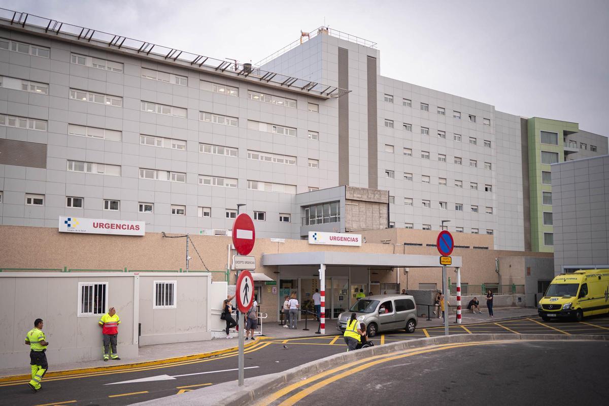 Exterior de las urgencias del Hospital Universitario Nuestra Señora de Candelaria.