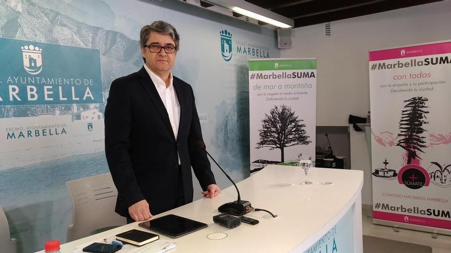 Javier Porcuna, durante la rueda de prensa.