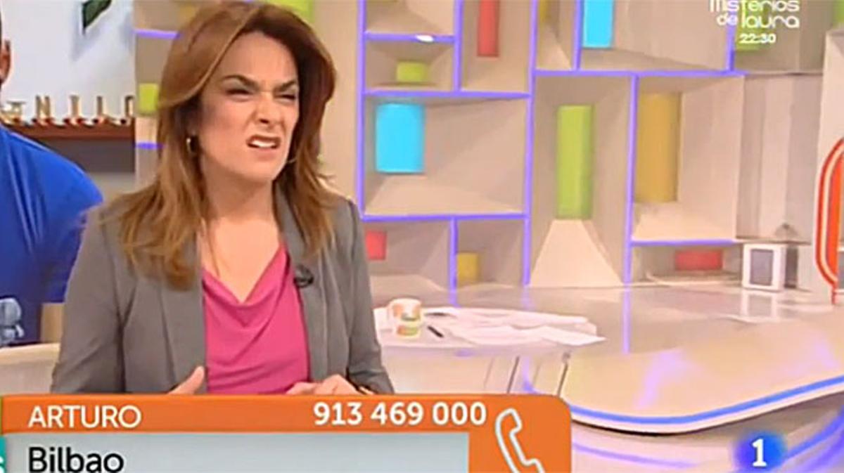 Un espectador le pide a Toñi Moreno, presentadora de ’Entre todos’, de TVE-1, que done parte de su sueldo para ayudar
