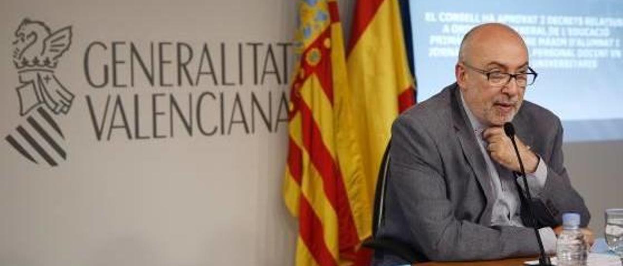 El conseller de Transparencia, Manuel Alcaraz, en una foto de archivo.