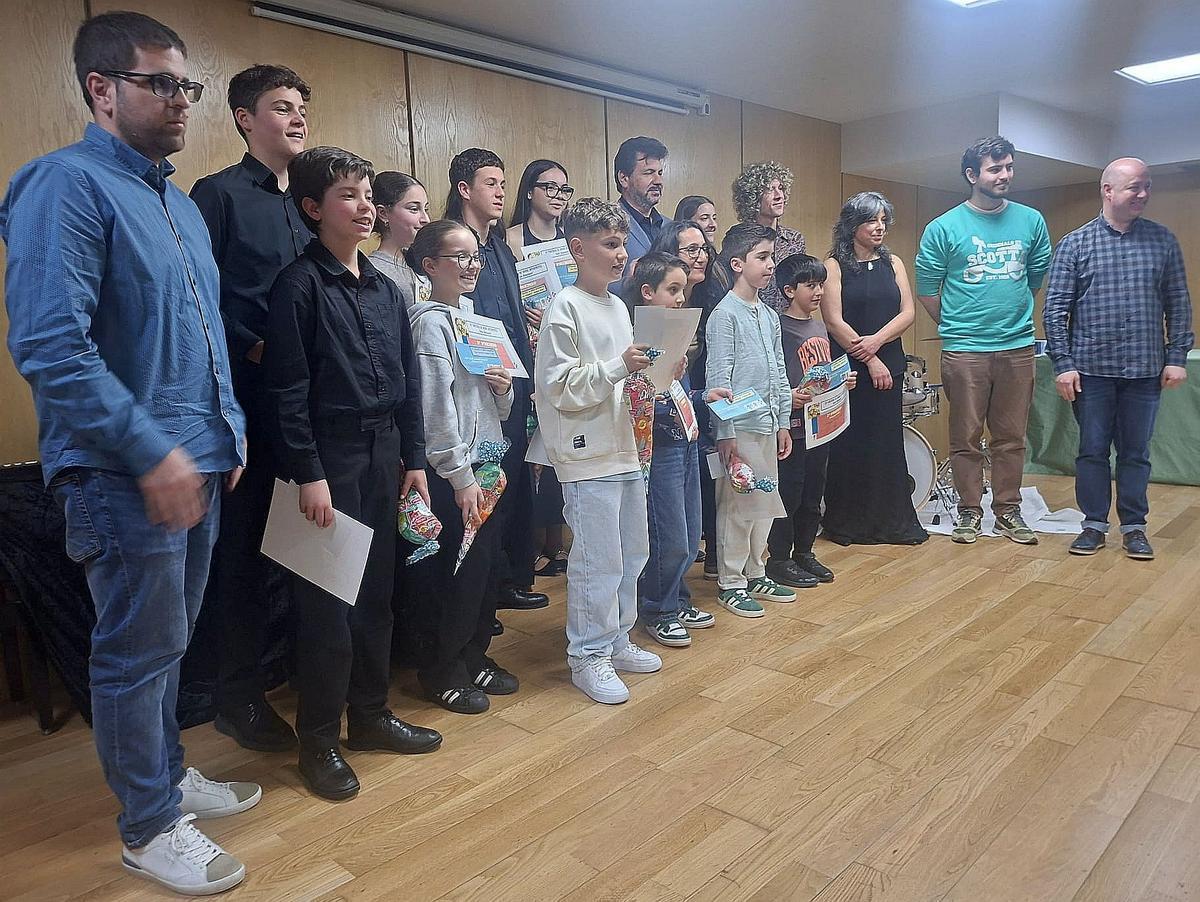 La entrega de premios.