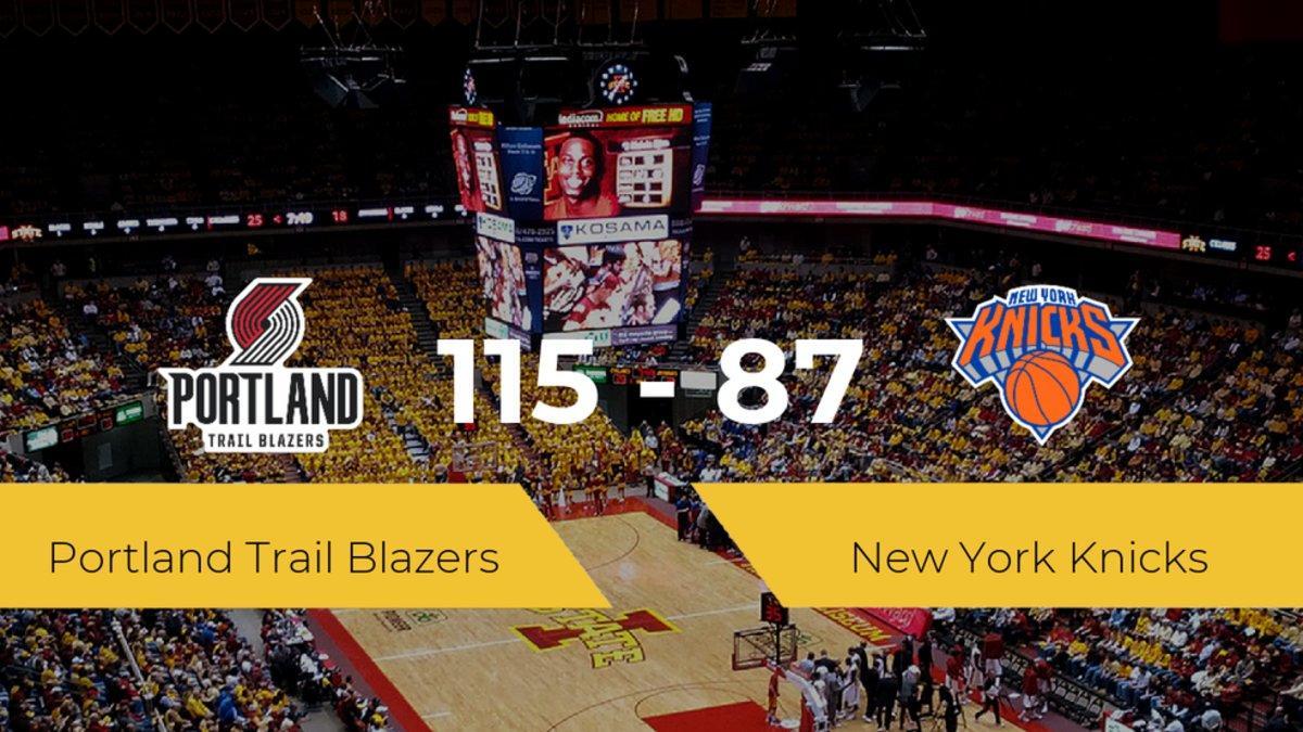 Portland Trail Blazers vence a New York Knicks (115-87)