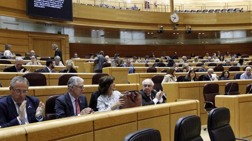 Vista del pleno que se ha celebrado este miércoles en el Senado.