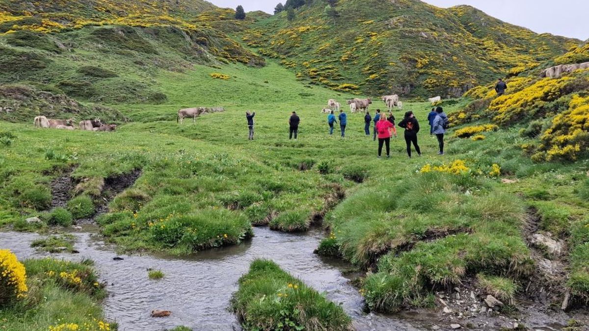 Una imagen de la visita al Valle de Arán.