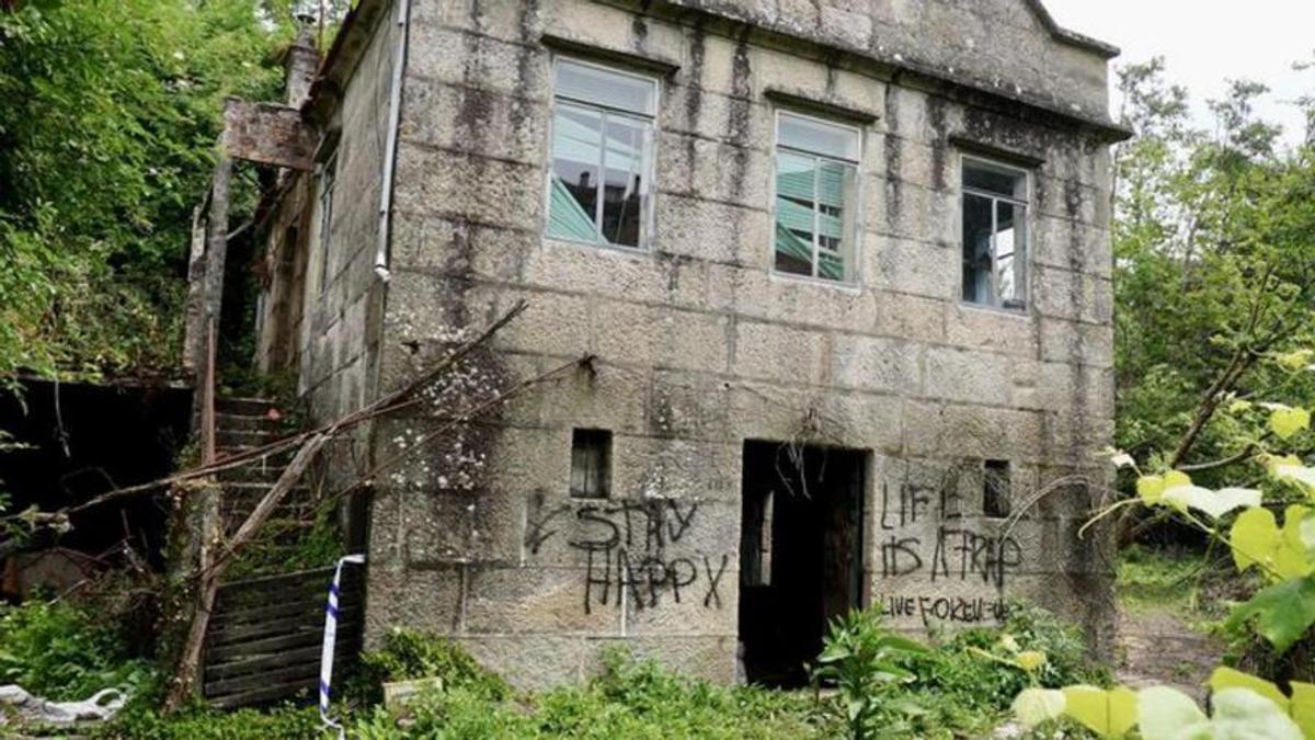 Casa abandonada donde ocurrieron los hechos