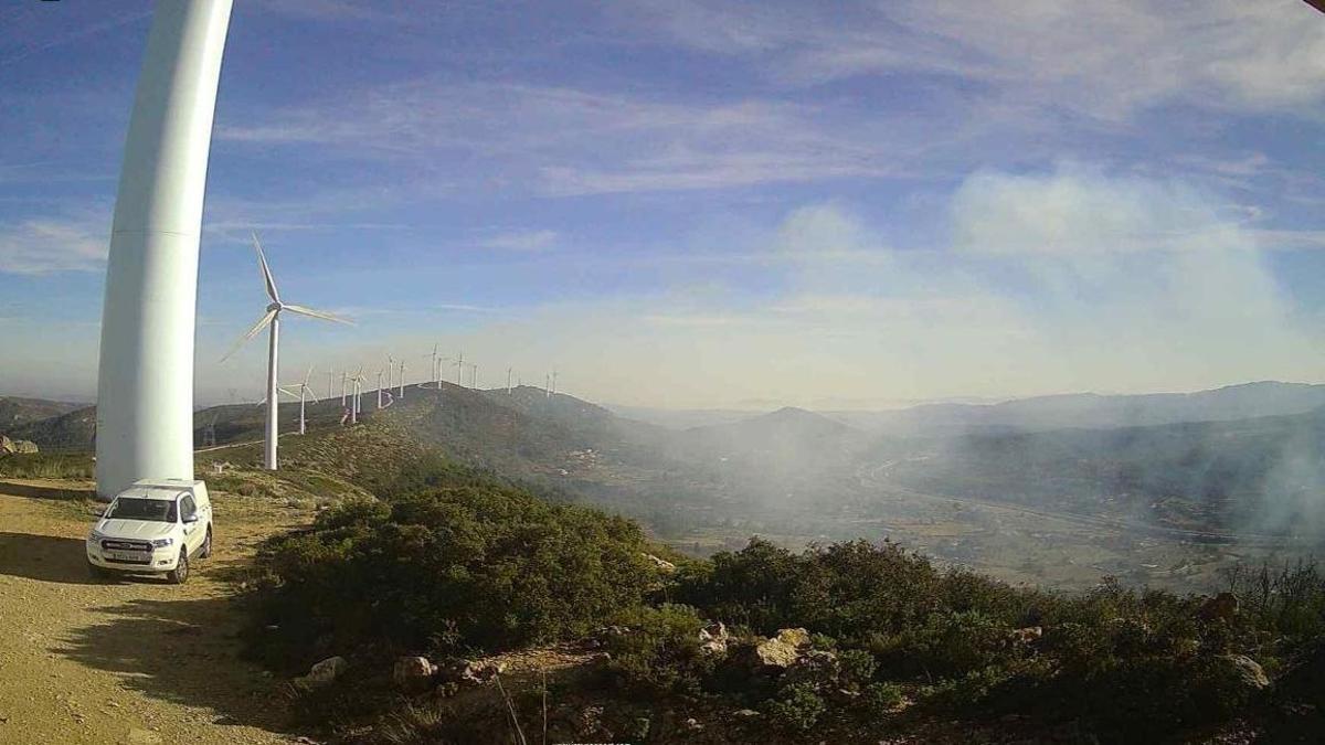 Incendio forestal en Buñol