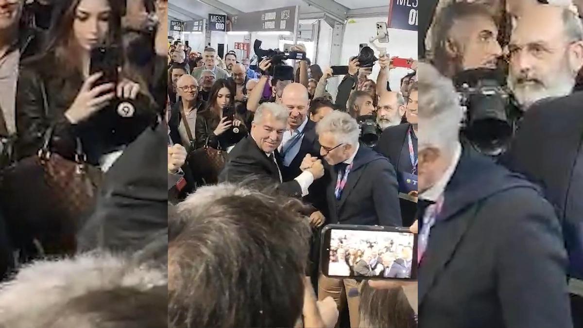 Joan Laporta, votando en las elecciones a la presidencia del FC Barcelona