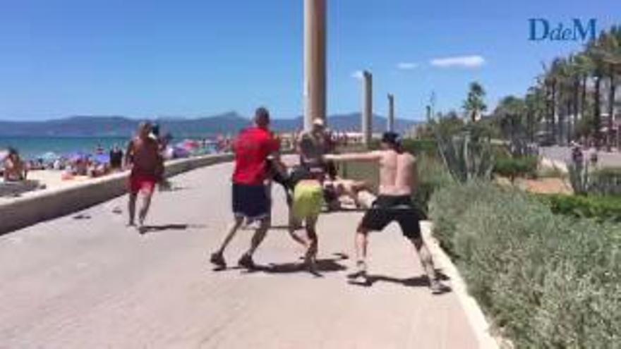 Pelea turistas alemanes en Mallorca