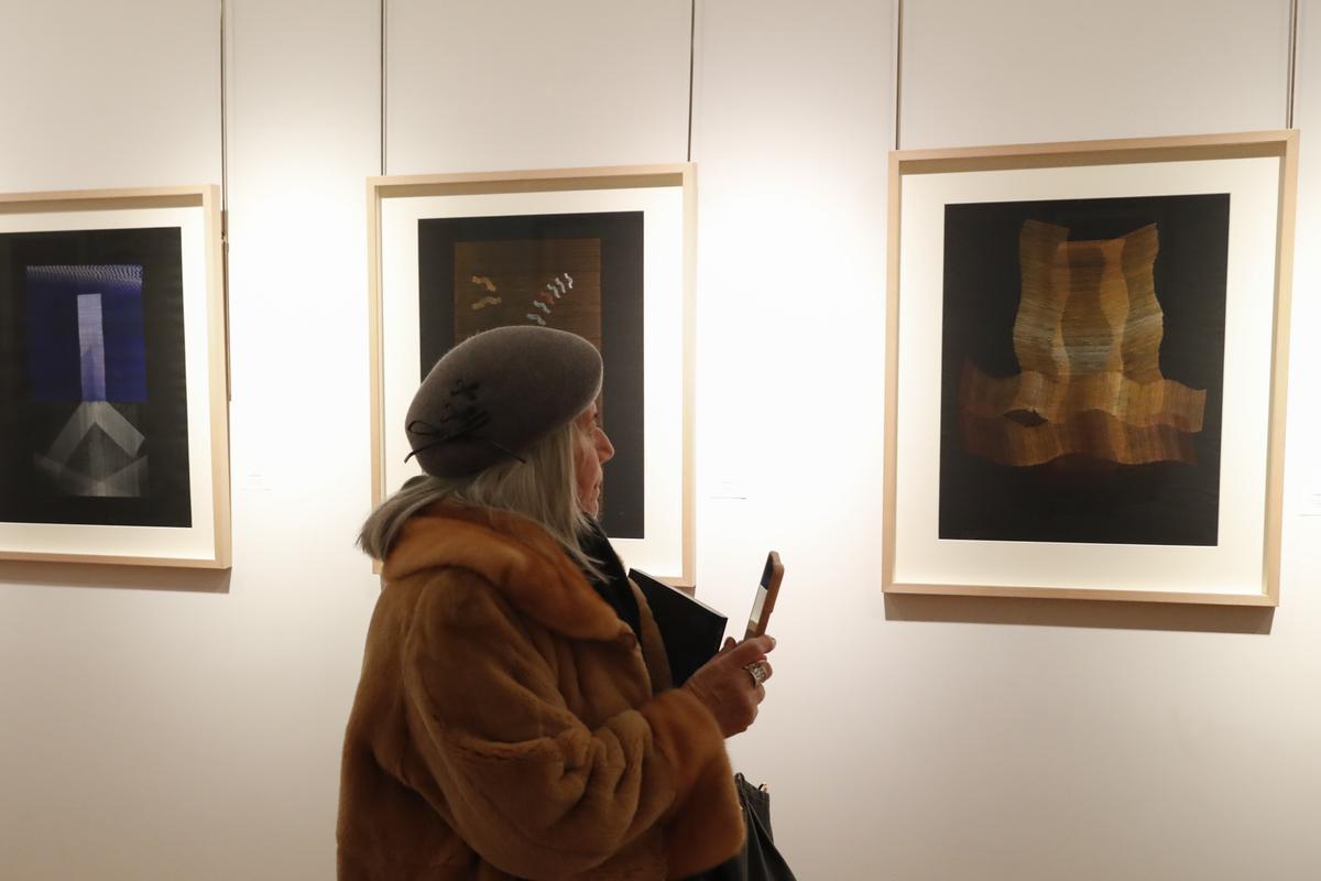 Algunas de las obras de la exposición de Sempere en la galería Guillermo de Osma.