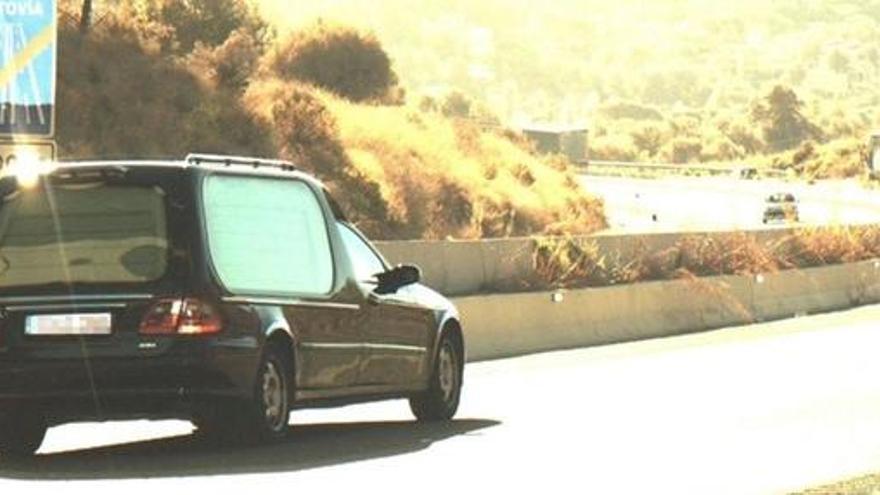 Coche fúnebre, en una foto de archivo.