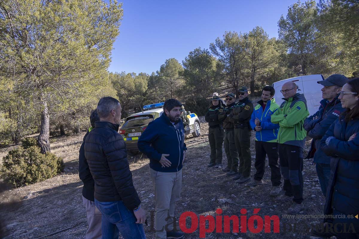 Suelta de dos buitres leonados en la Sierra de Mojantes en Caravaca