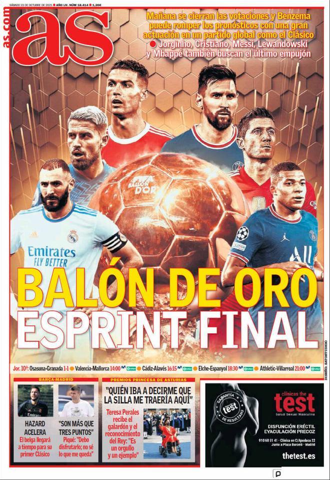 Estas son las portadas de la prensa deportiva de hoy