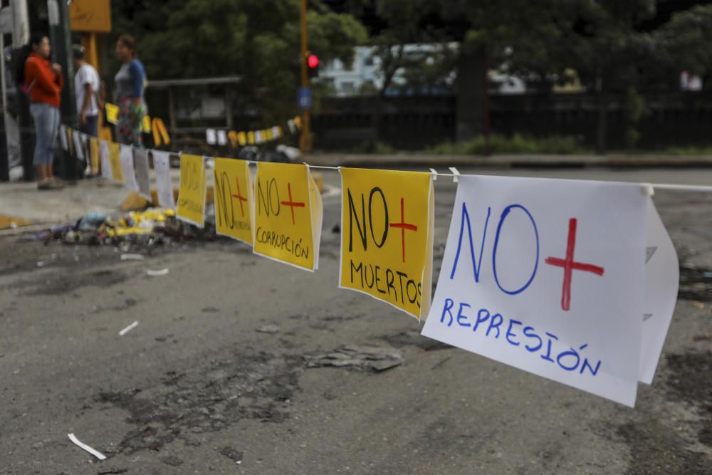 Jornada de protestas en Caracas