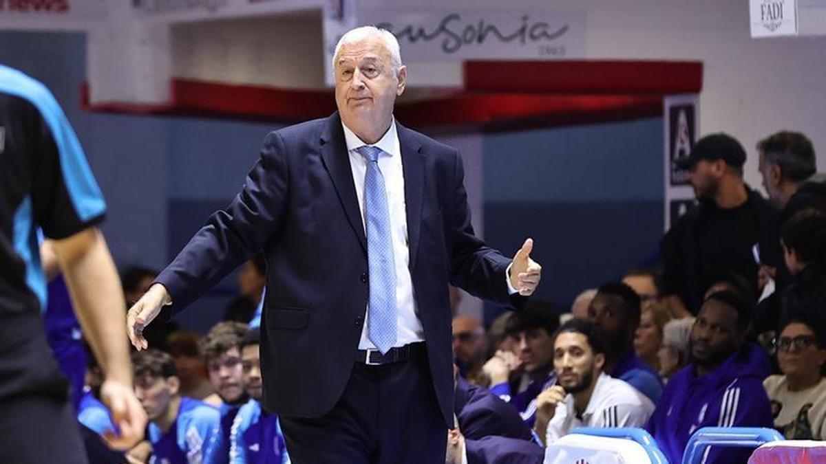 Dragan Sakota, durante el partido de este miércoles.