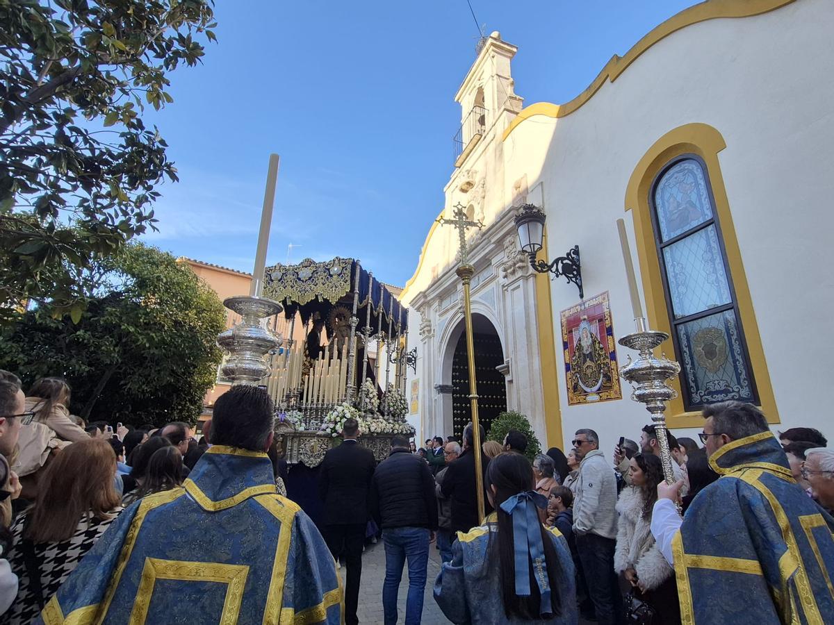 La Misericordia de Cabra en su salida vespertina.
