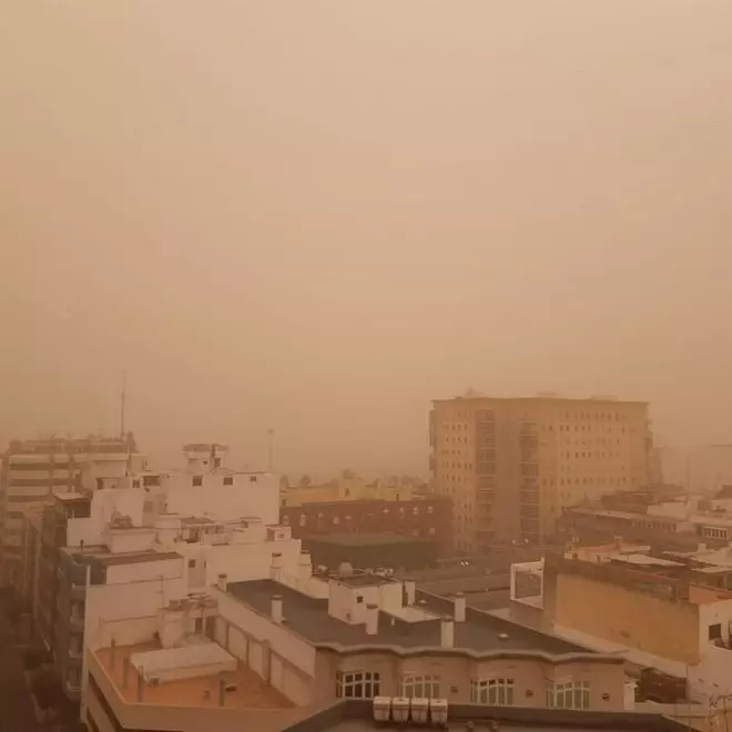 Segundo día de intensa calima en Canarias