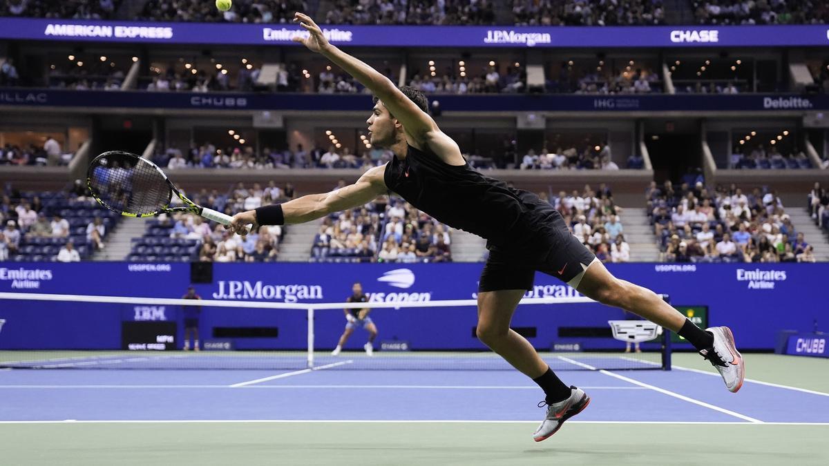 Carlos Alcaraz, en el US Open.