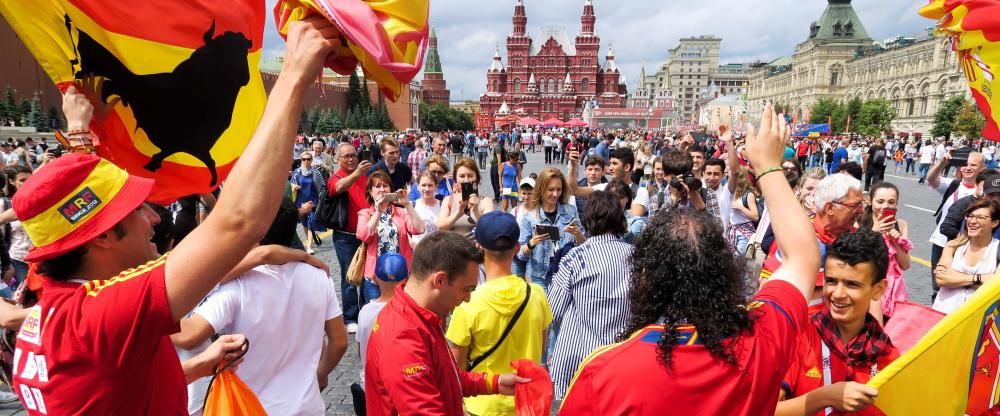 Mundial 2018: Las aficiones del España - Rusia