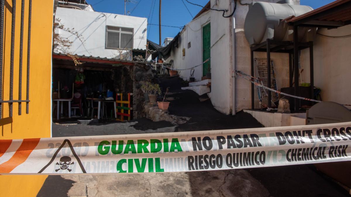 La localidad de La Bombilla, en La Palma, restringida por riesgo químico.