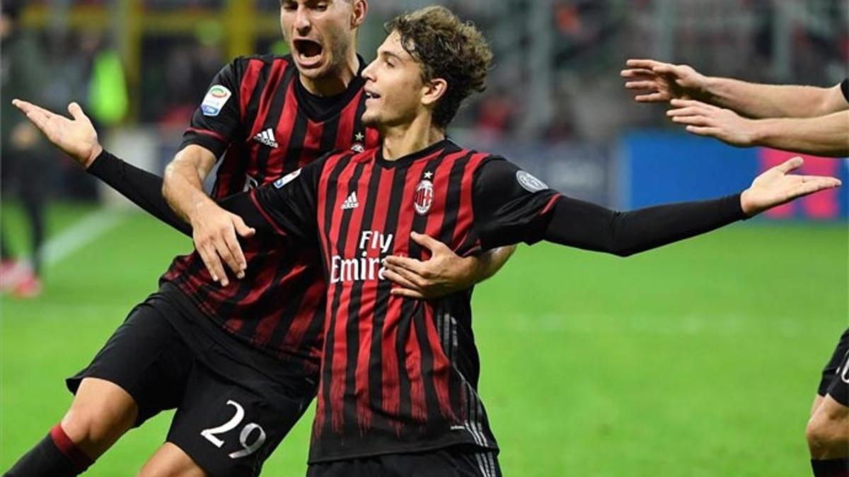 Locatelli, celebrando su gol a la Juventus