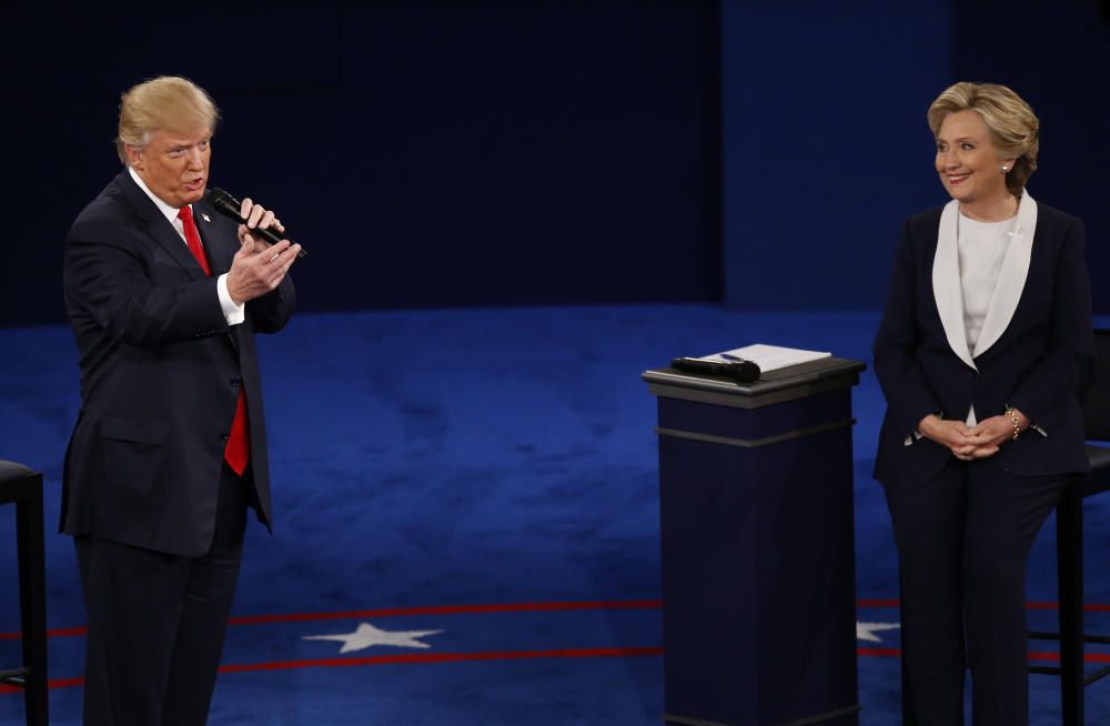 Segundo debate electoral entre Hillary Clinton y Donald Trump