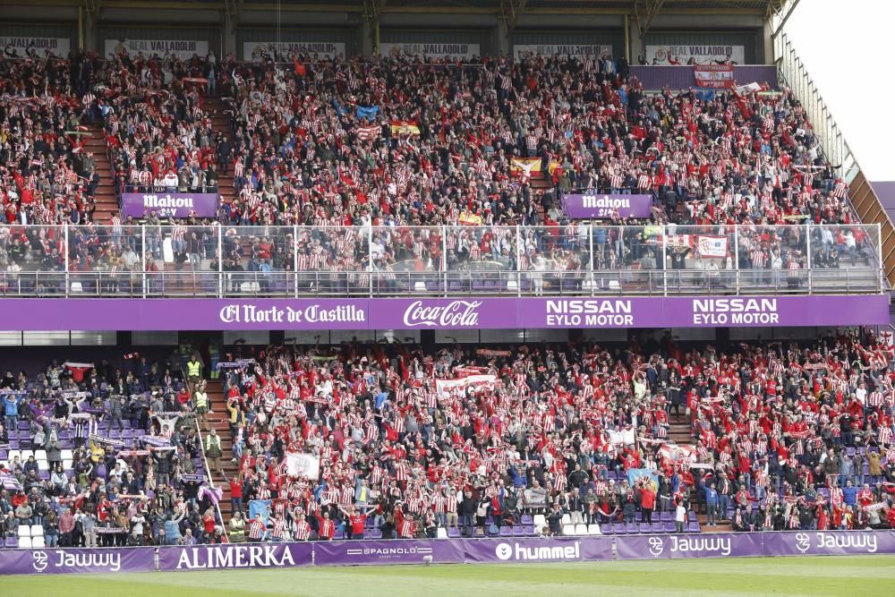 Así apoya La Mareona al Sporting en el José Zorrilla