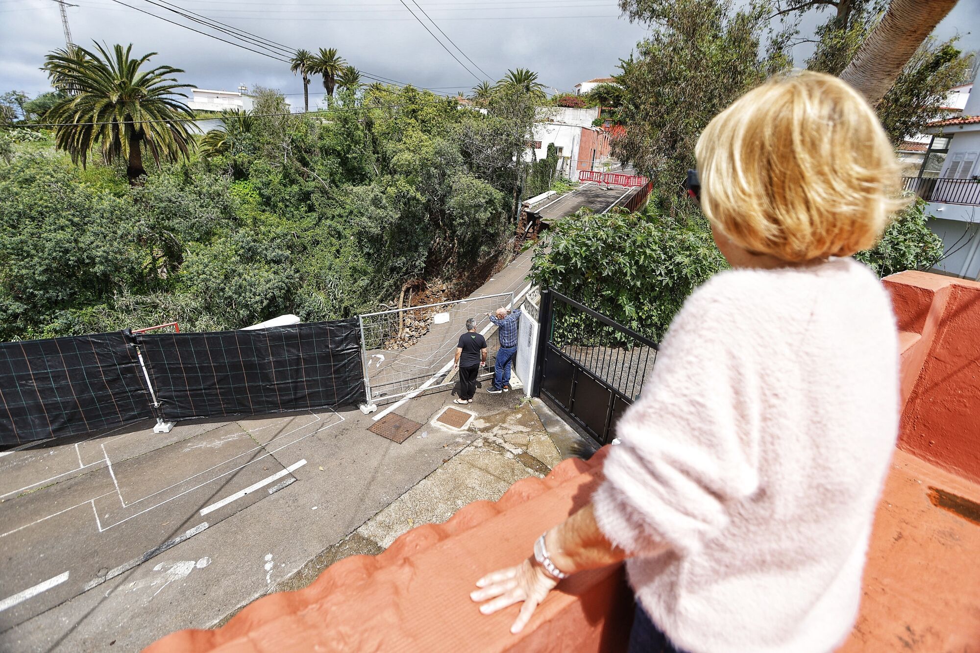 Derrumbe de un puente en Tacoronte