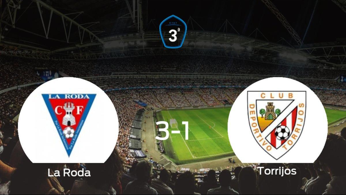 La Roda vence 3-1 al Torrijos y se lleva los tres puntos