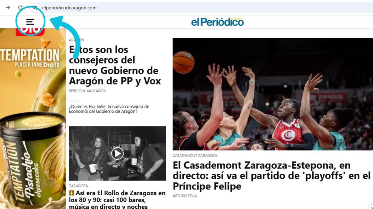 ¿Cómo suscribirse a las newsletters de EL PERIÓDICO DE ARAGÓN?