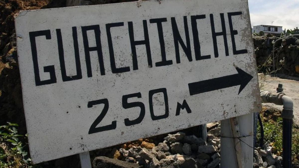 Cartel de un guachinche.