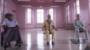 Samuel L. Jackson, James McAvoy y Bruce Willis, en un fotograma de ’Glass’, de M. Night Shyamalan