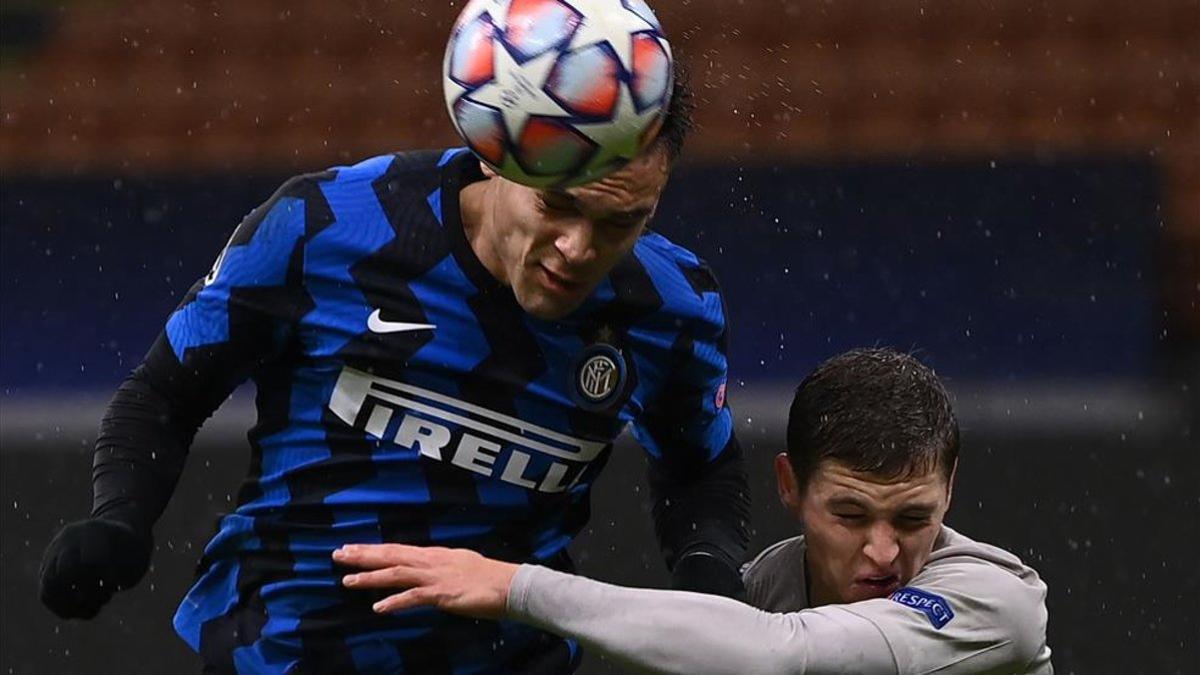 Lautaro Martínez fue junto a Romelu Lukaku el más peligroso en el Inter