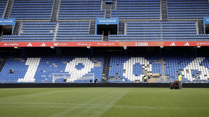 Así se encuentra el estadio de Riazor tras reparar los daños de la invasión del Deportivo - Las Palmas