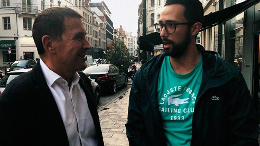 &quot;Bonito encuentro&quot; entre Valtonyc y Otegi en Bruselas