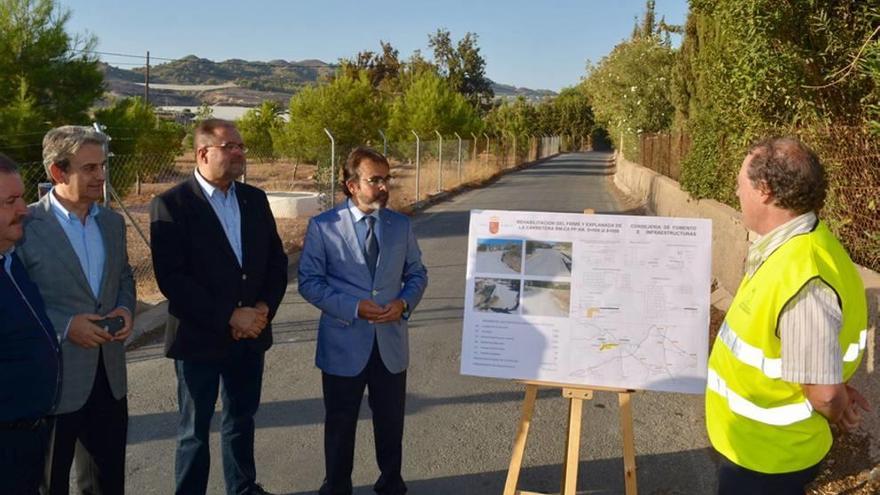 Fomento rehabilitará la carretera que da acceso al yacimiento La Bastida de Totana