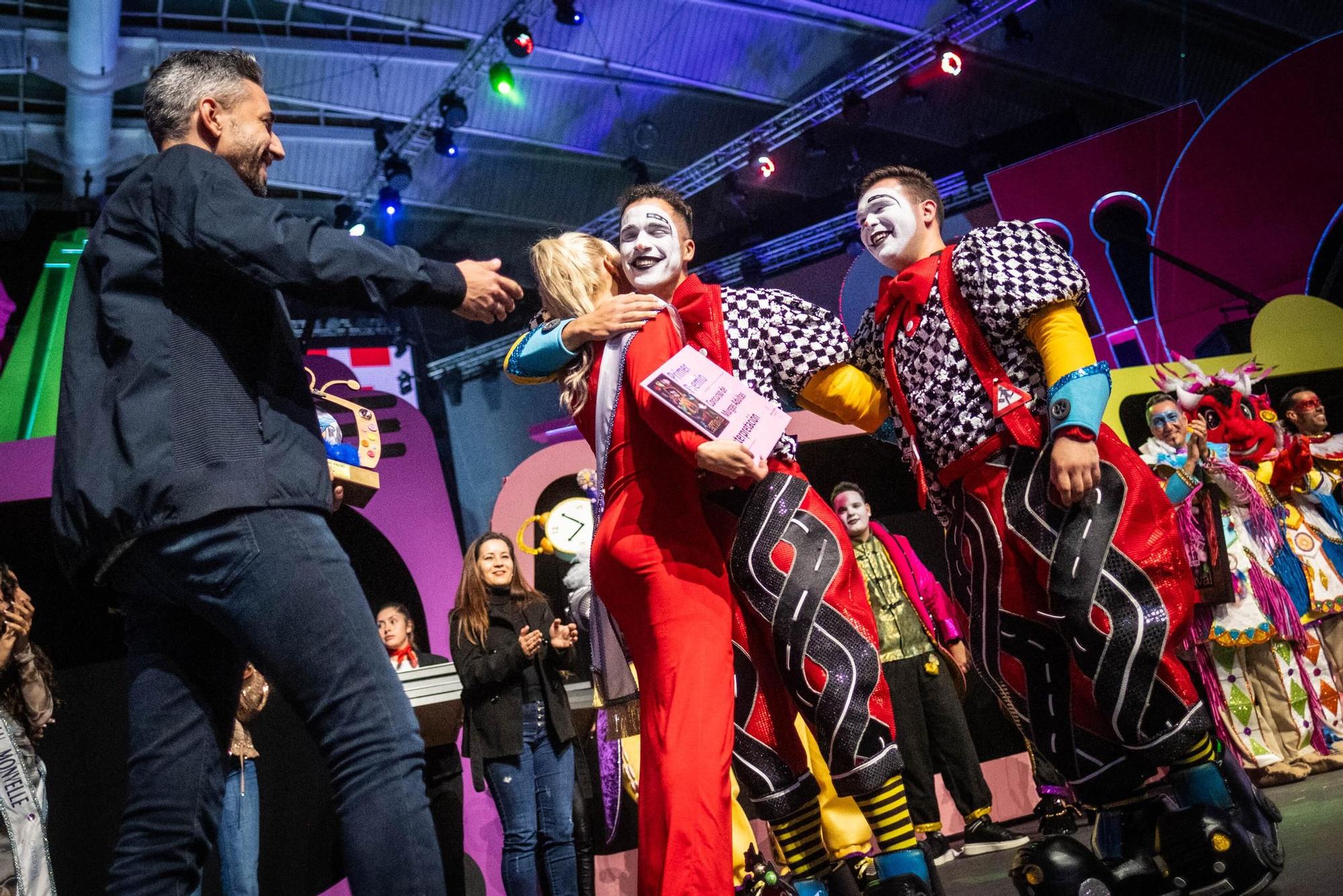 Entrega de premios de la final de Murgas Adultas del Carnaval de Santa Cruz de Tenerife