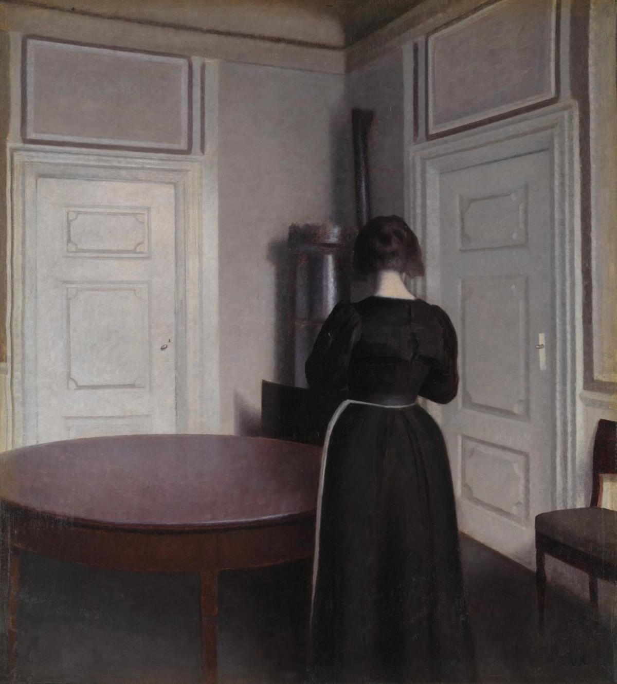 ‘Interior’, obra datada en 1899, de Vilhelm Hammershøi, que puede verse en la National Gallery de Londres.