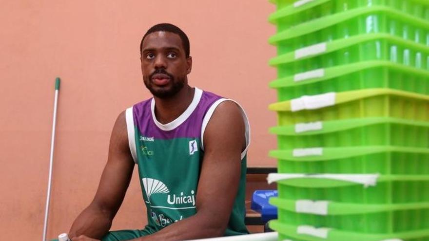 Will Thomas, ayer, en el «Media Day» del Unicaja.