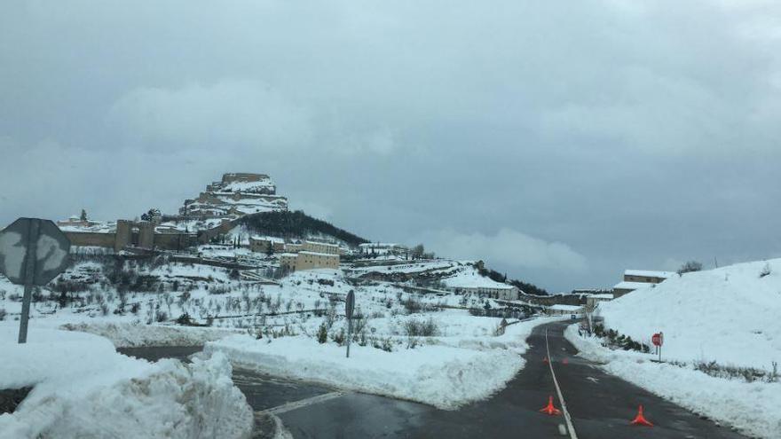 La nevada de Morella, la más intensa del último siglo